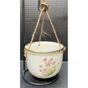 Vintage Speckled Stoneware Planter by Counterpoint of San Francisco Cottagecore